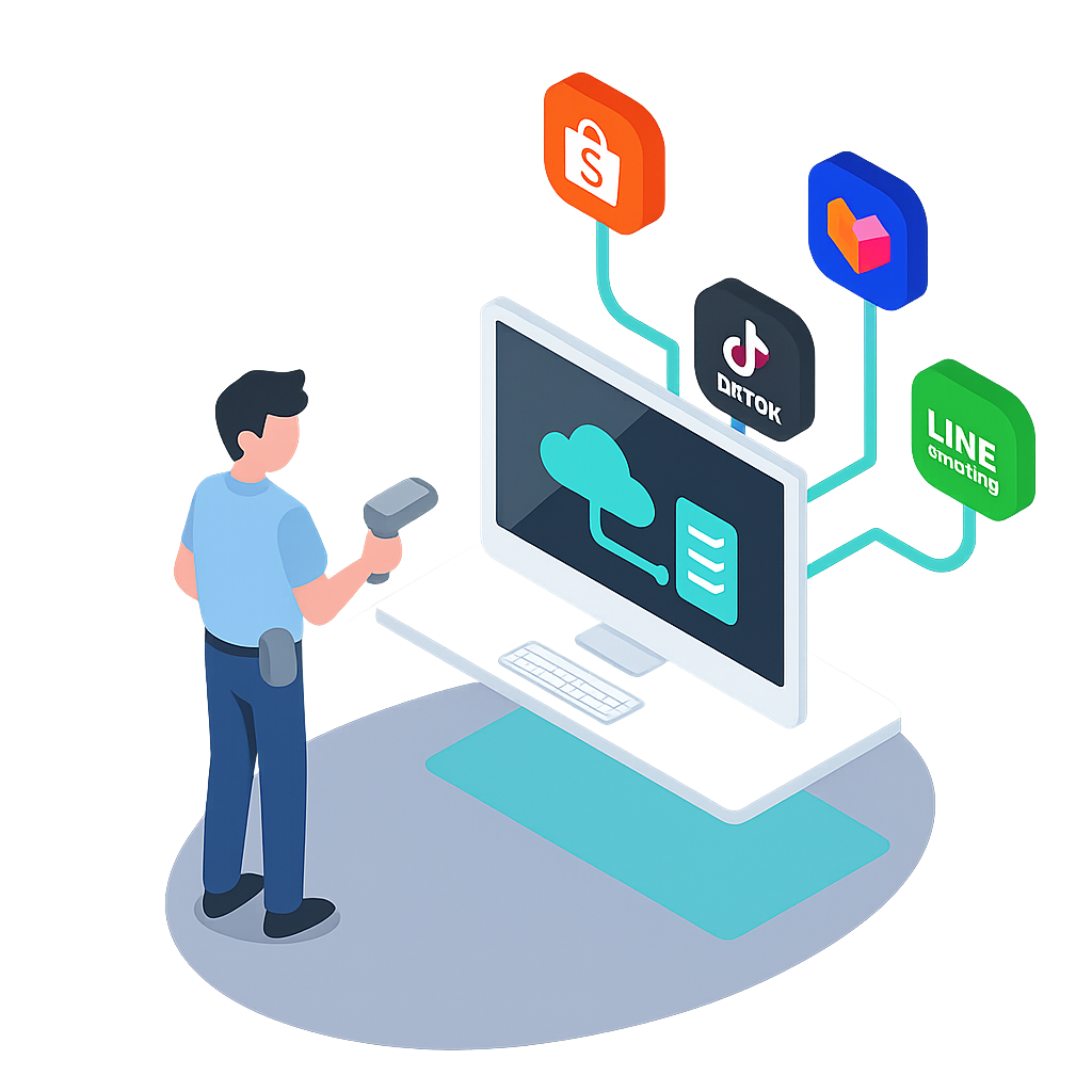 เชื่อมต่อร้านค้าออนไลน์